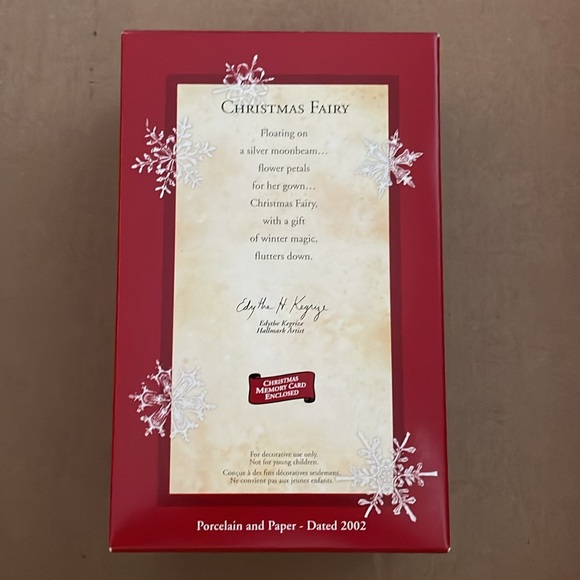 “Christmas fairy” ornament by Hallmark Keepsakes NWT - Picture 2 of 11